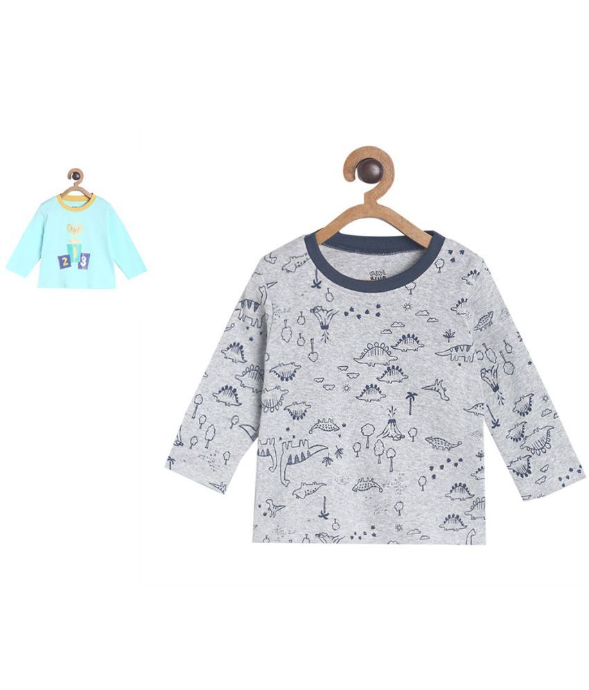     			MINIKLUB Baby Boy Multi Color Pack of 2 T-Shirt