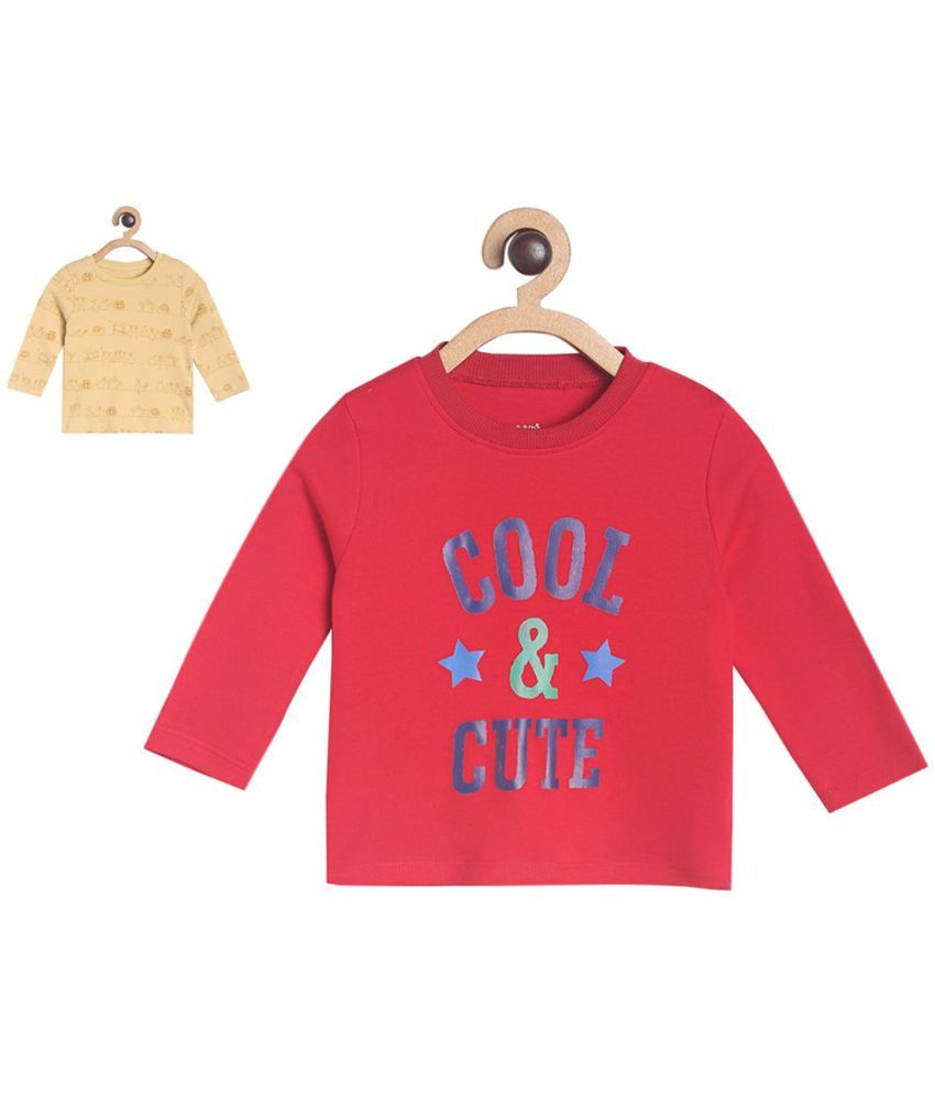     			MINIKLUB Baby Boy Multi Color Pack of 2 T-Shirt