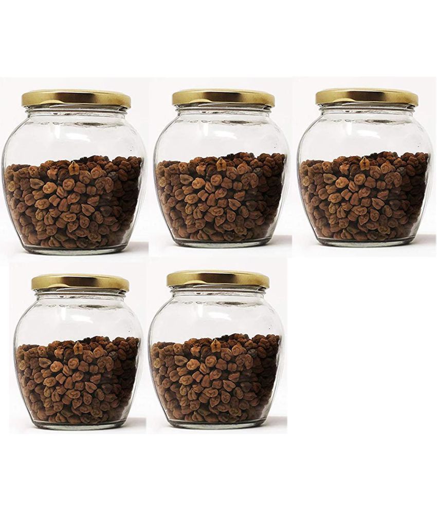     			AFAST Airtight Storage  Glass Food Container Set of 5 500 mL