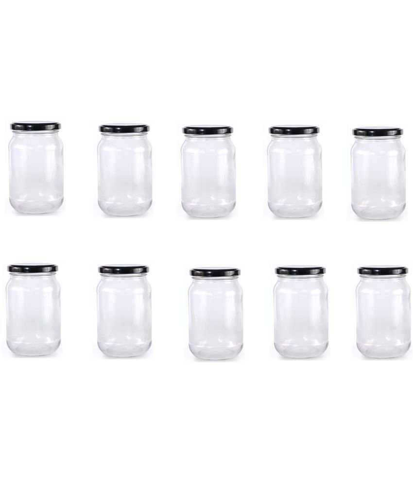     			AFAST Airtight Storage  Glass Food Container Set of 10 400 mL