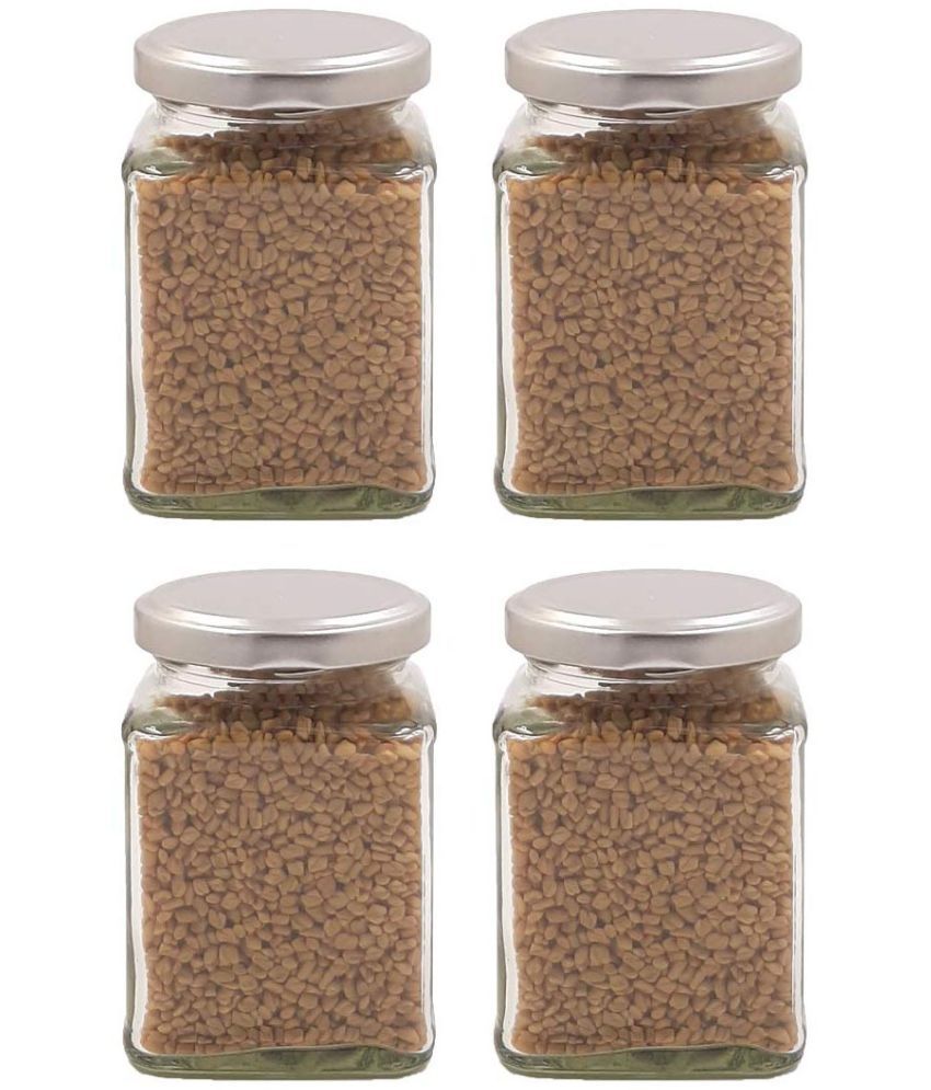     			AFAST Airtight Storage  Glass Food Container Set of 4 250 mL