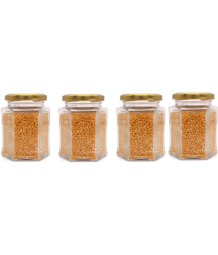     			AFAST Airtight Storage  Glass Food Container Set of 4 400 mL