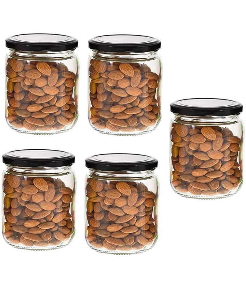     			AFAST Airtight Storage  Glass Food Container Set of 5 500 mL