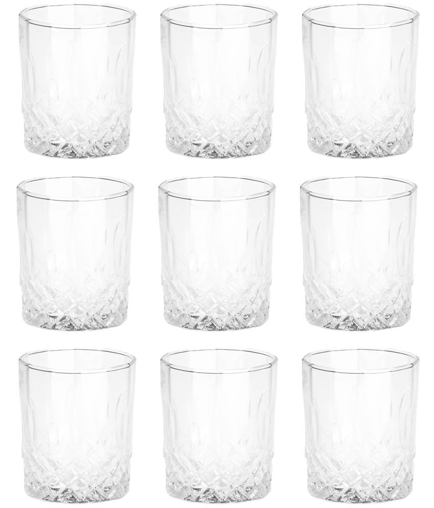     			Afast Whisky  Glasses Set,  200 ML - (Pack Of 9)