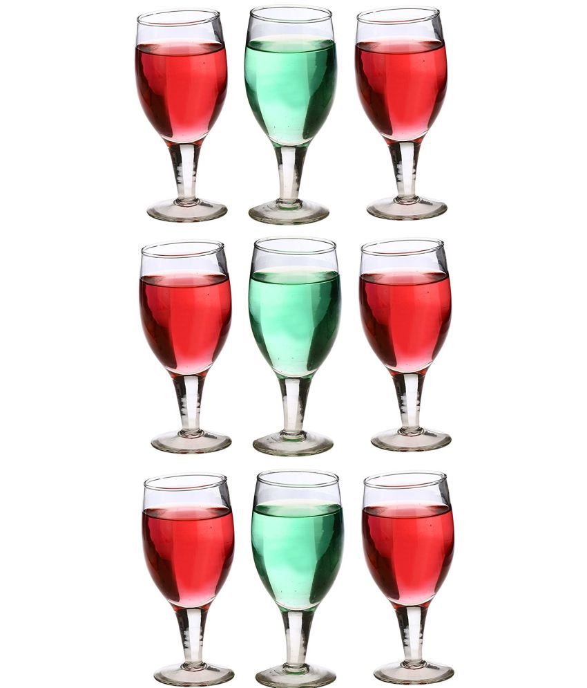     			Afast Wine  Glasses Set,  180 ML - (Pack Of 9)