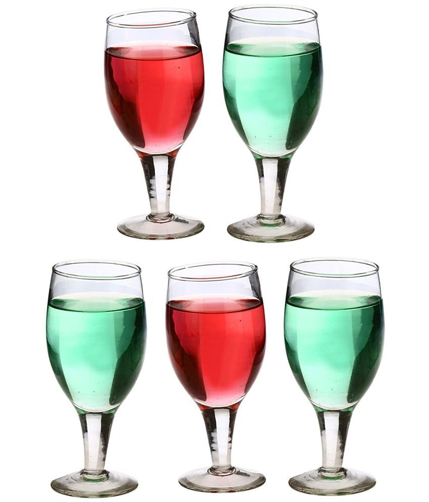     			Afast Wine  Glasses Set,  180 ML - (Pack Of 5)
