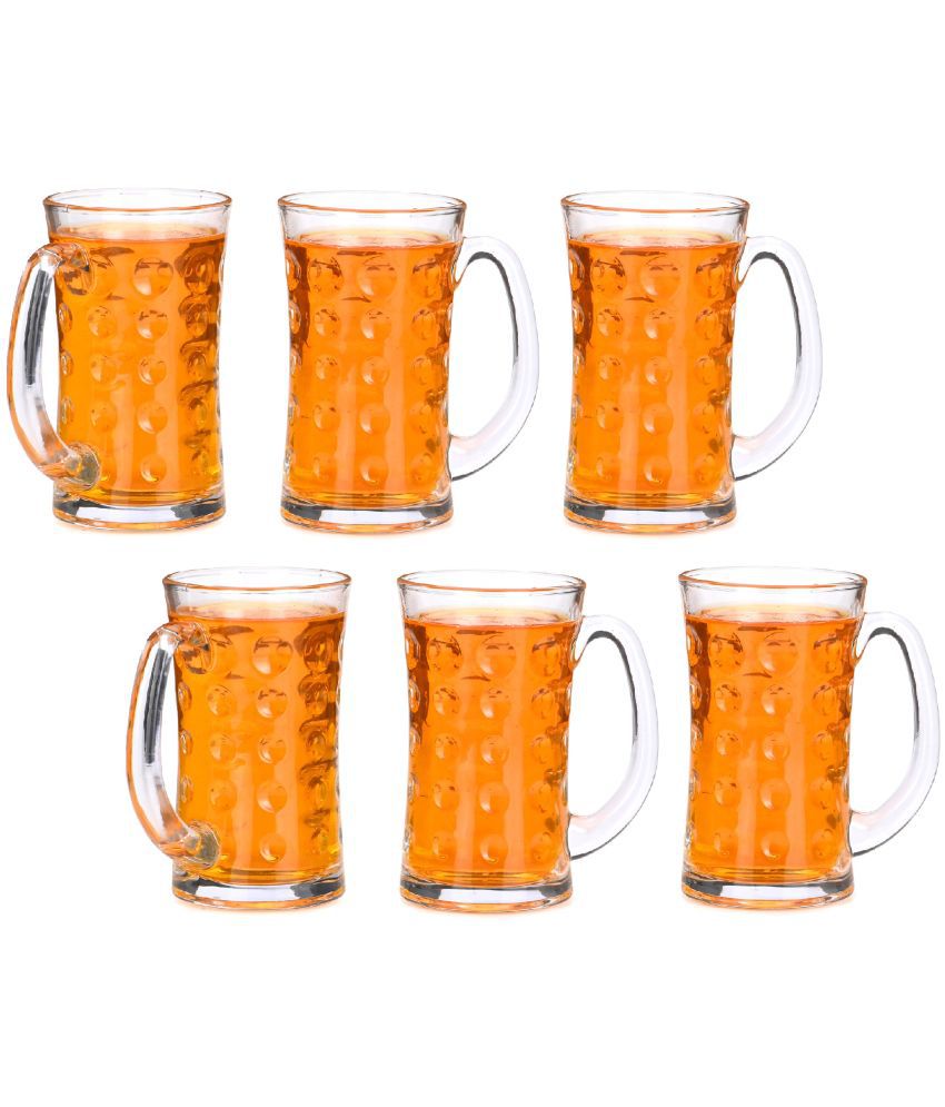     			Afast Beer Mug Glasses Set,  400 ML - (Pack Of 6)