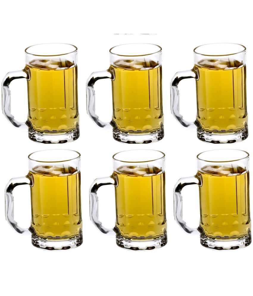     			Afast Beer Mug Glasses Set,  400 ML - (Pack Of 6)