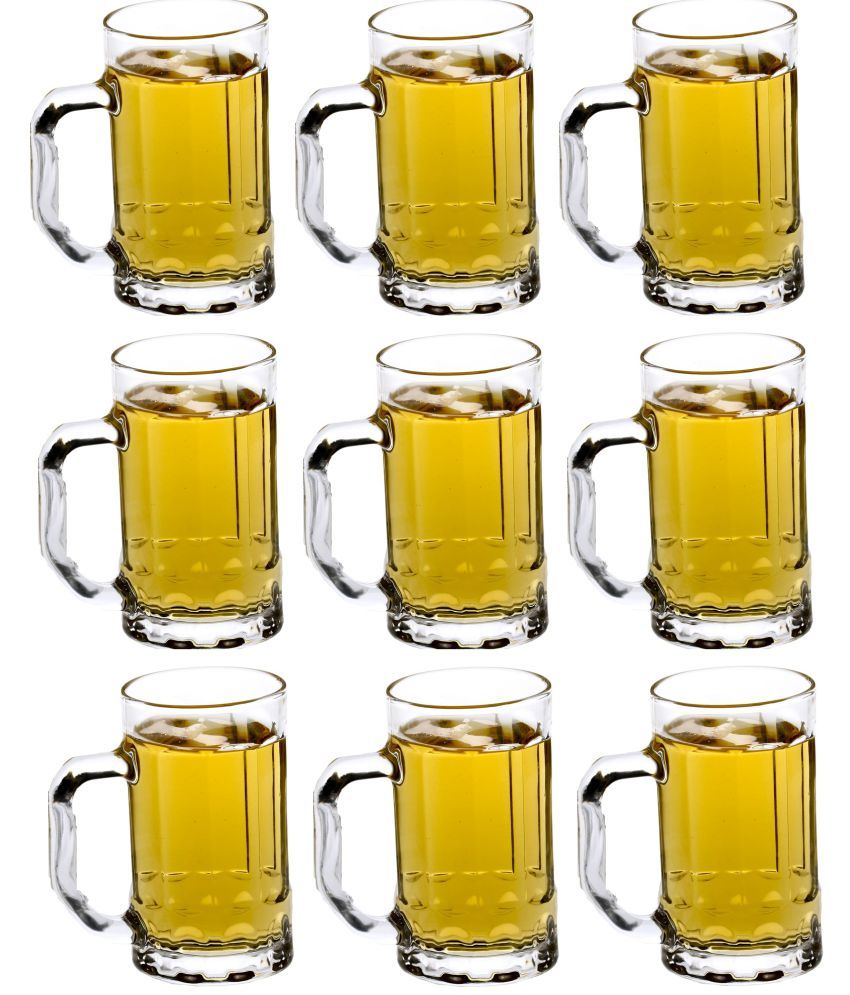     			Afast Beer Mug Glasses Set,  400 ML - (Pack Of 9)