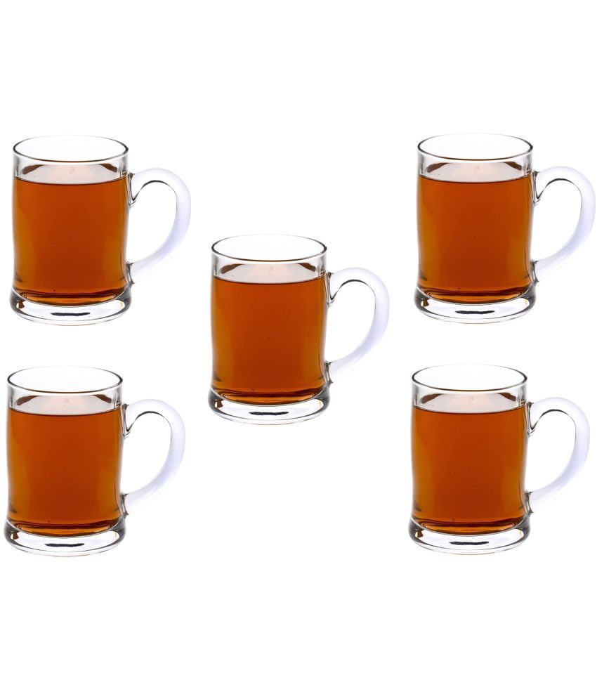     			Afast Beer Mug Glasses Set,  350 ML - (Pack Of 5)