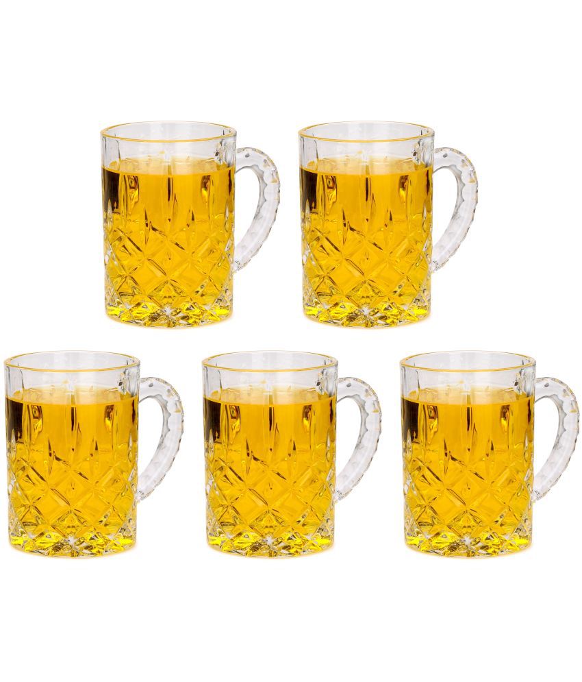     			Afast Beer Mug Glasses Set,  450 ML - (Pack Of 6)