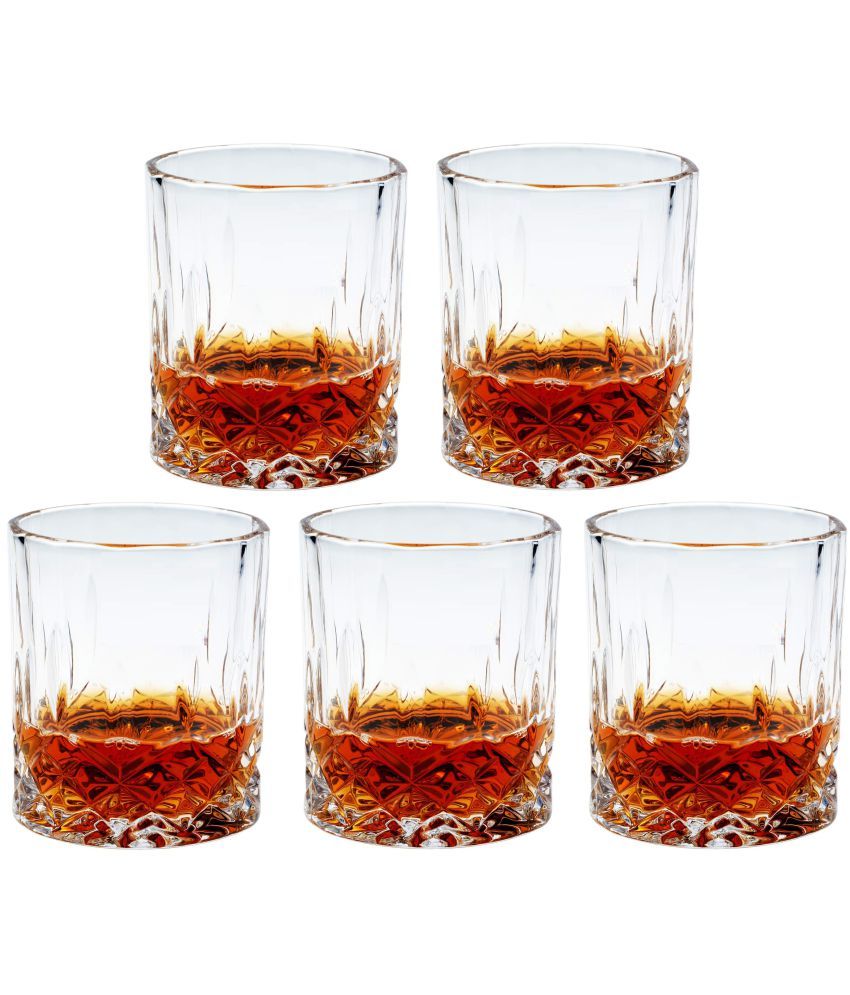     			Afast Whisky  Glasses Set,  200 ML - (Pack Of 5)