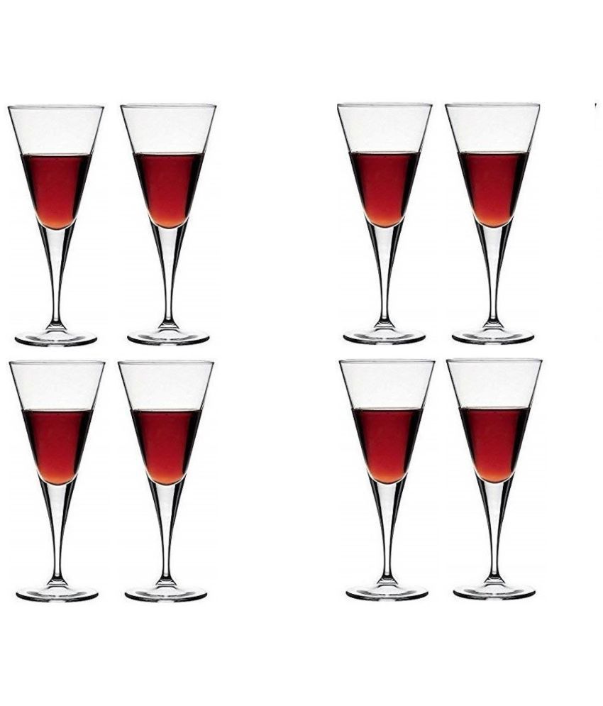     			Afast Wine  Glasses Set,  150 ML - (Pack Of 8)