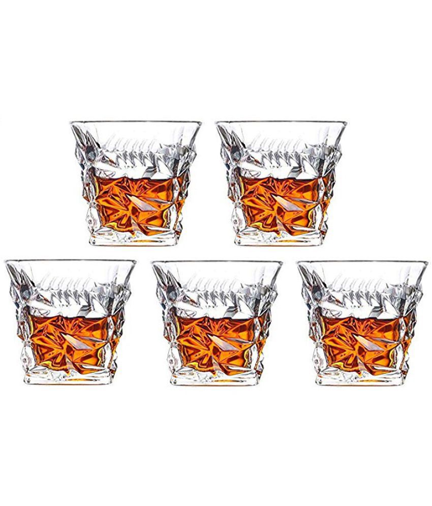     			Afast Whisky  Glasses Set,  250 ML - (Pack Of 5)