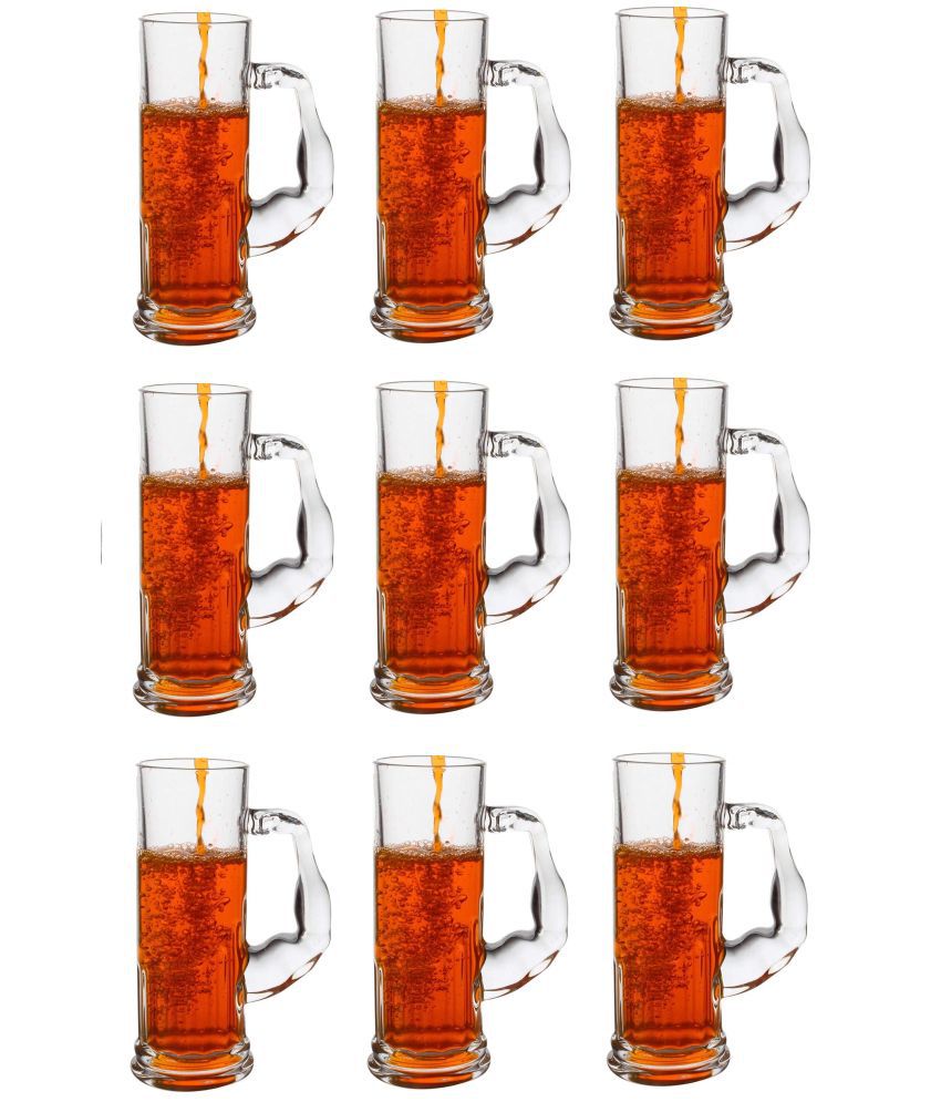     			Somil Beer Mug Glasses Set,  600 ML - (Pack Of 9)