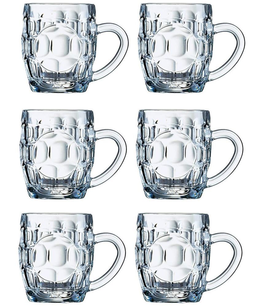     			Somil Beer Mug Glasses Set,  550 ML - (Pack Of 6)