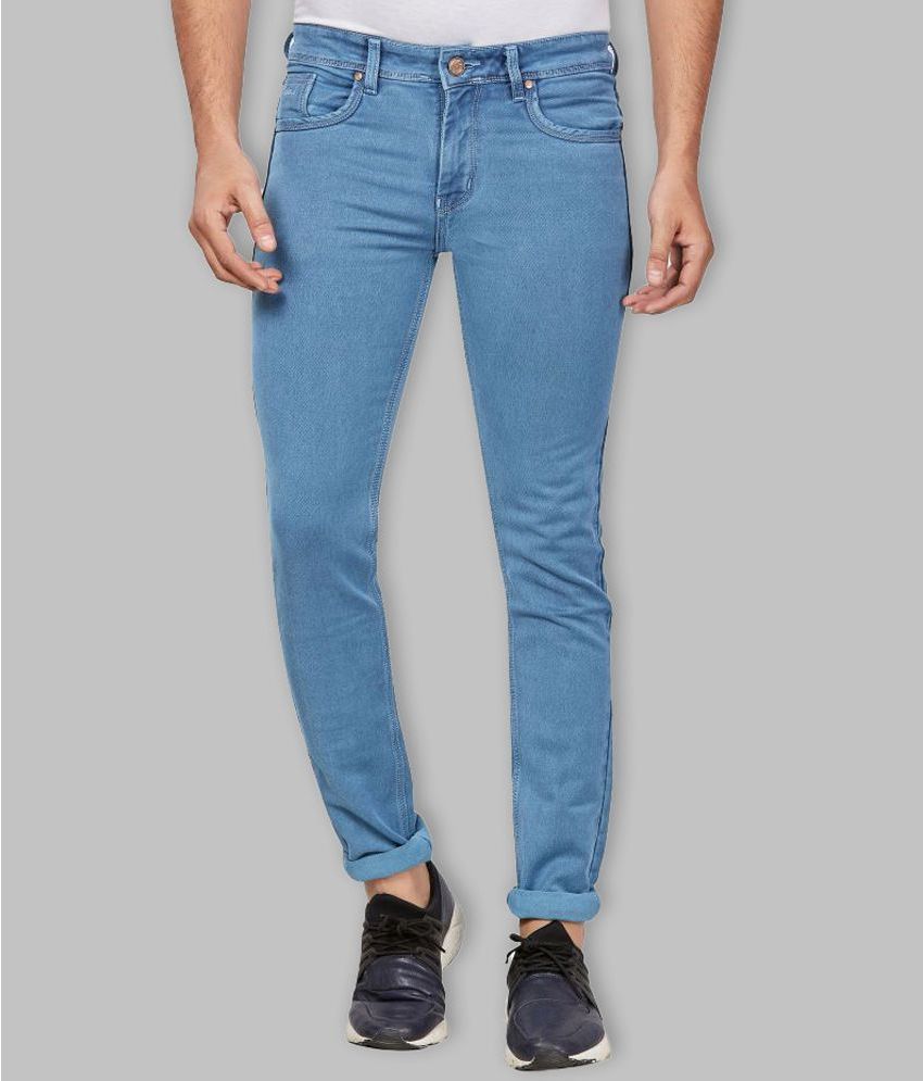     			HJ HASASI Blue Regular Fit Jeans