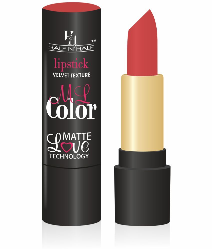     			Half N Half Velvet Matte Texture Lipstick My Color, Catty-Peach (3.8gm)