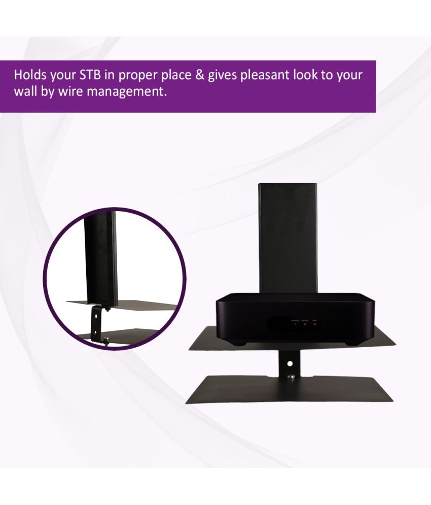 Smart Shelter Double Deck, Tray Setup Box, Wall Mount Metal Bracket