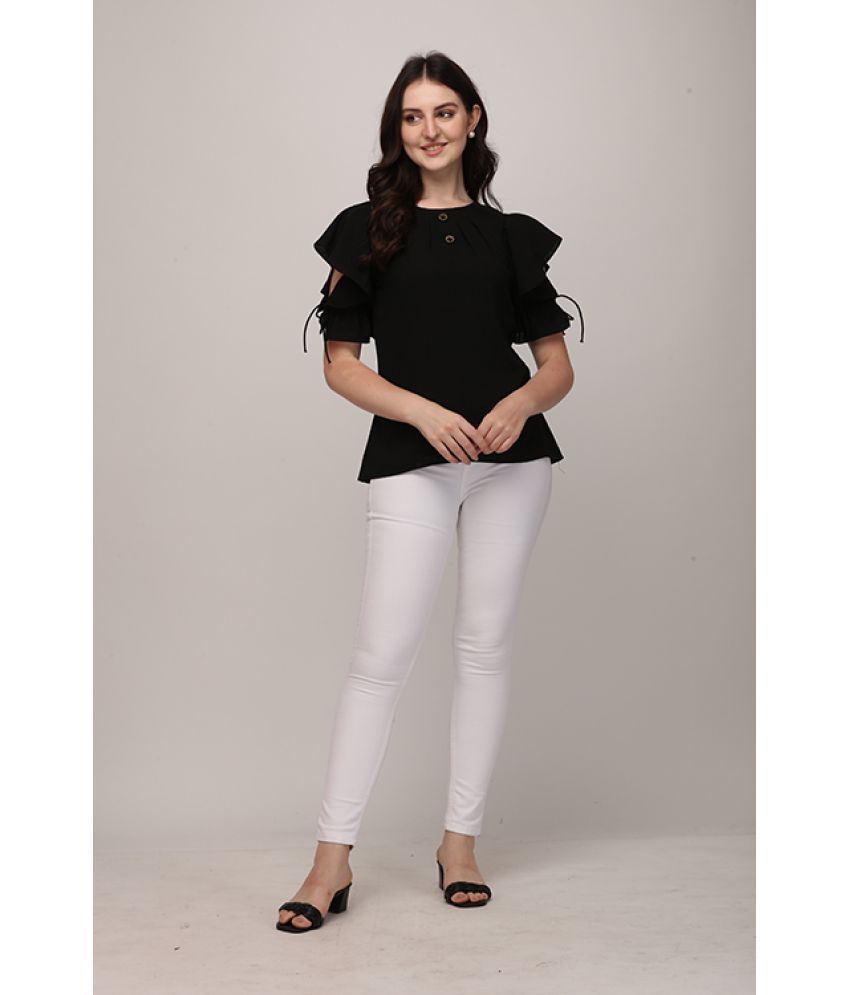     			Berrylicious Georgette Regular Tops - Black