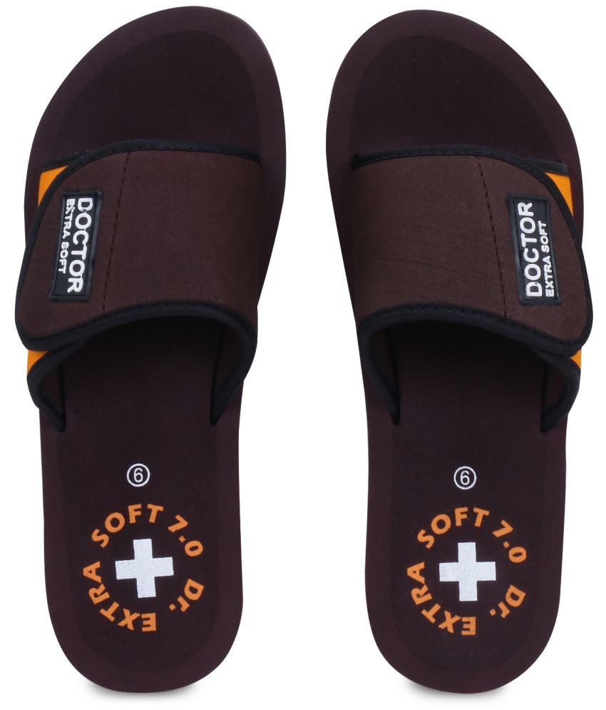     			DOCTOR EXTRA SOFT - Orange  Women's Slide Flip flop