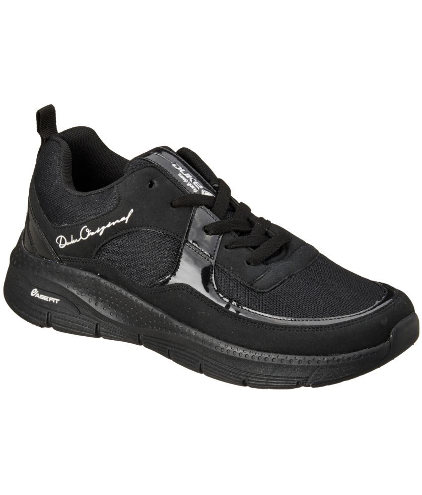     			Duke Black Running Shoes