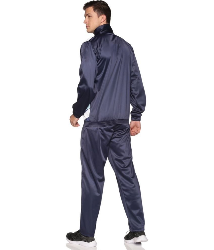 HPS Sports Printed Men Track Suit - Navy Blue