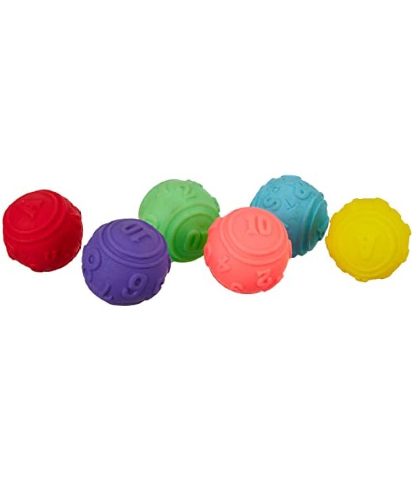 Ratna's Squeezy Toys ABC 123 Ball 6 pcs Pack for Infants. The Sweet ...