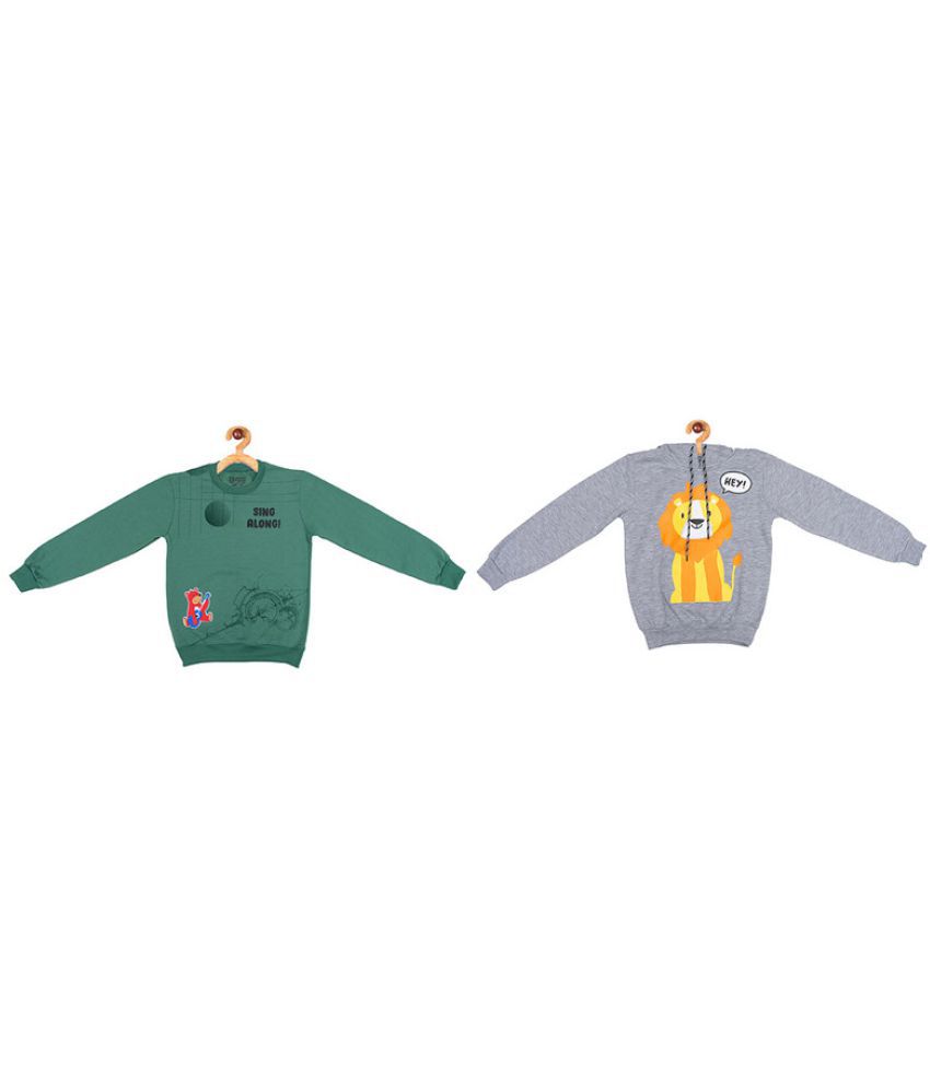     			Zilvee Winter Wear Casual Polycotton Kids Sweatshirts Combo Set