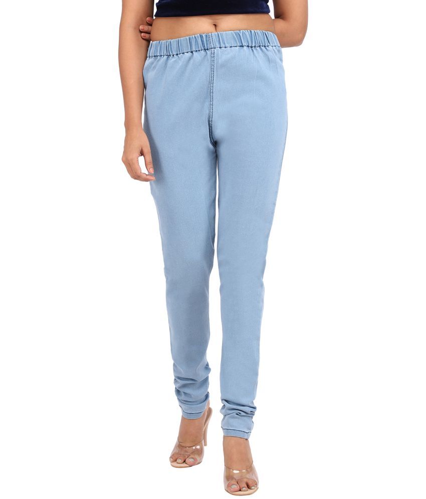     			AngelFab Denim Jeggings - Blue