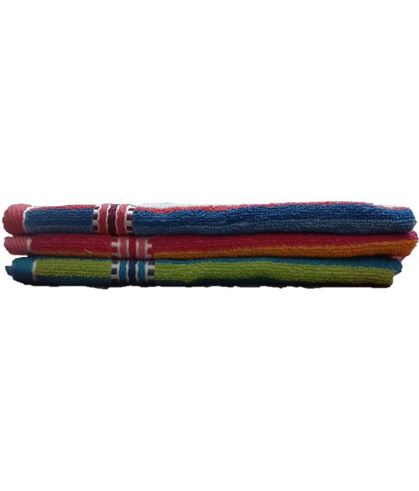     			BBQSTYLE Set of 3 Face Towel Multi
