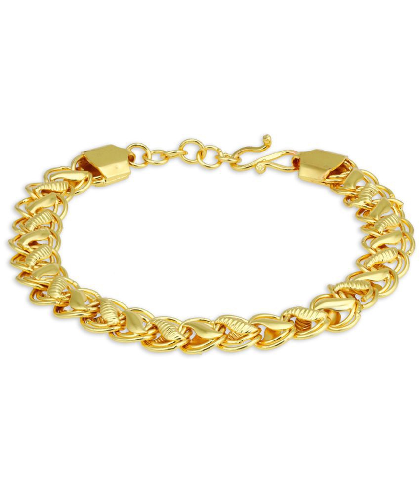     			Sukkhi Classy Gold Plated Link Bracelet for Men