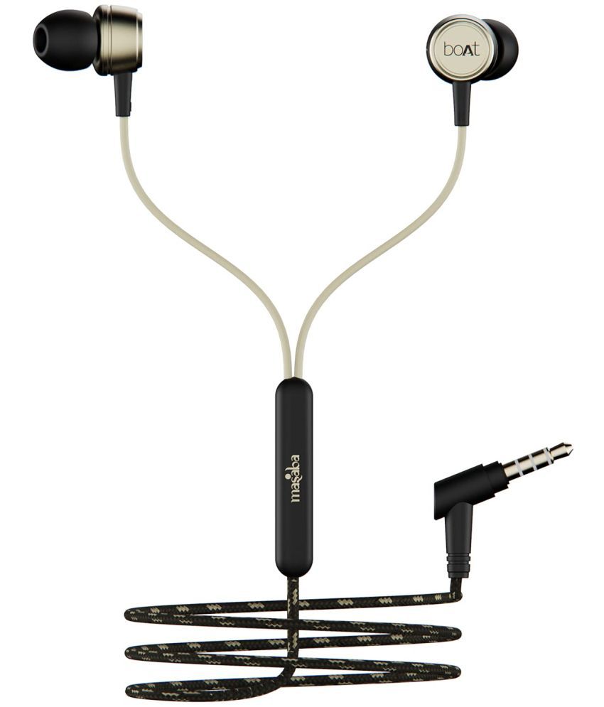 boAt Bassheads 172 Black Star On Ear Wired With Mic Headphones/Earphones Black