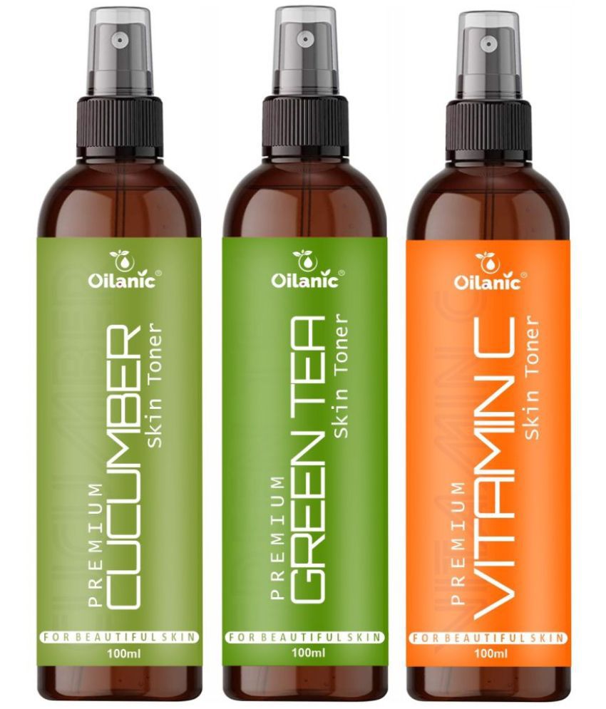     			Oilanic   Cucumber, Green Tea & Vitamin C   Skin Tonic 300 mL Pack of 3