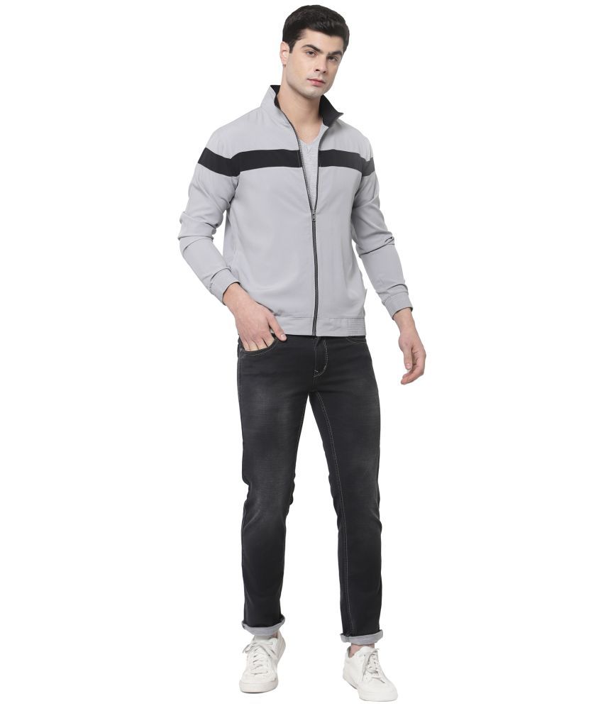     			YUUKI Grey Polyester Jacket Single Pack