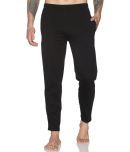 Dollar Black Cotton Solid Trackpants Single