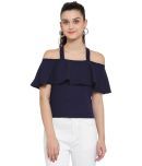 Style Quotient - Navy Polyester Women's Regular Top ( )