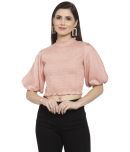 Style Quotient - Beige Viscose Women's Crop Top