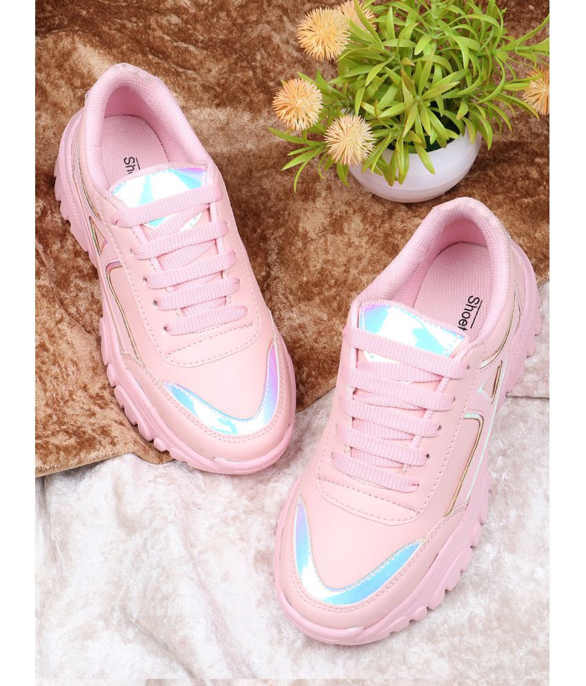     			Shoetopia Pink Casual Shoes