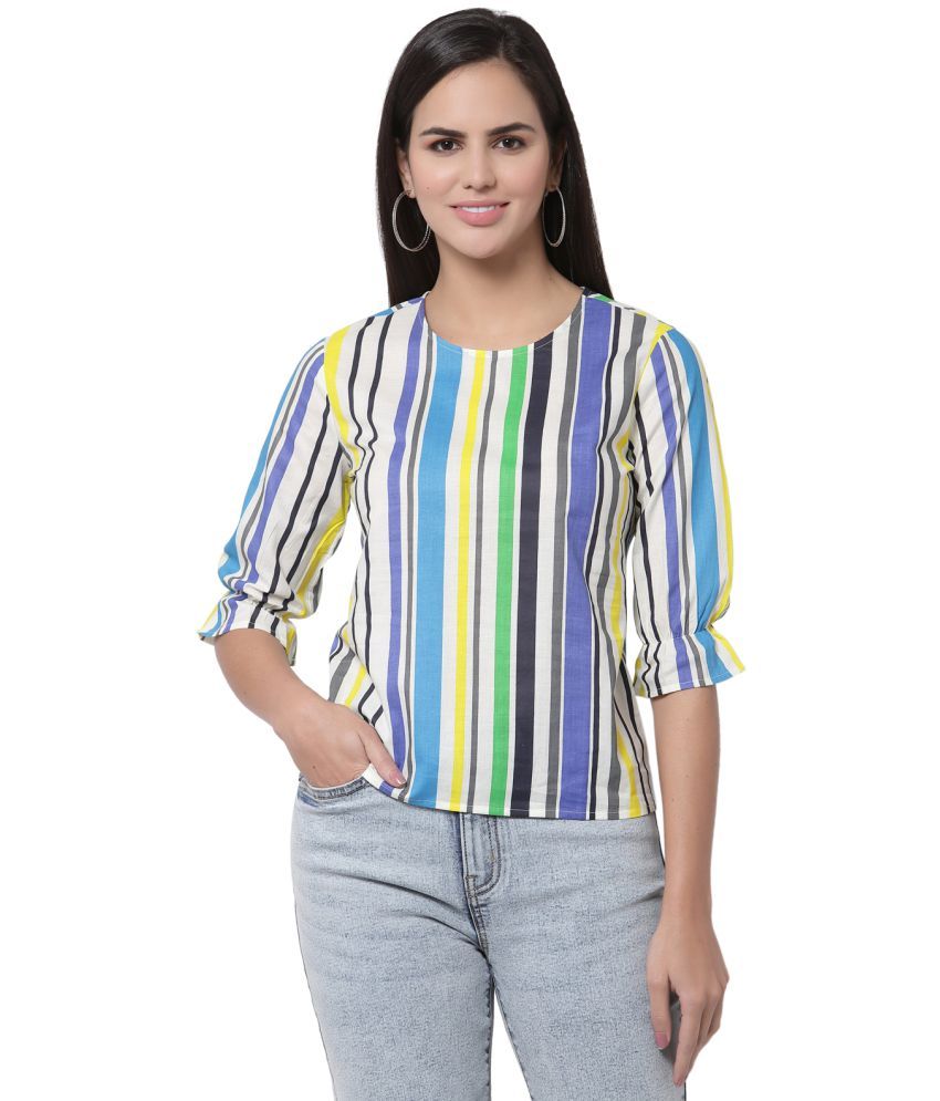     			Style Quotient Cotton Regular Tops - White Single