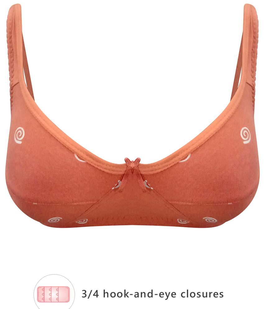     			Clovia Cotton Non Padded Women's Everyday Bra ( Orange )