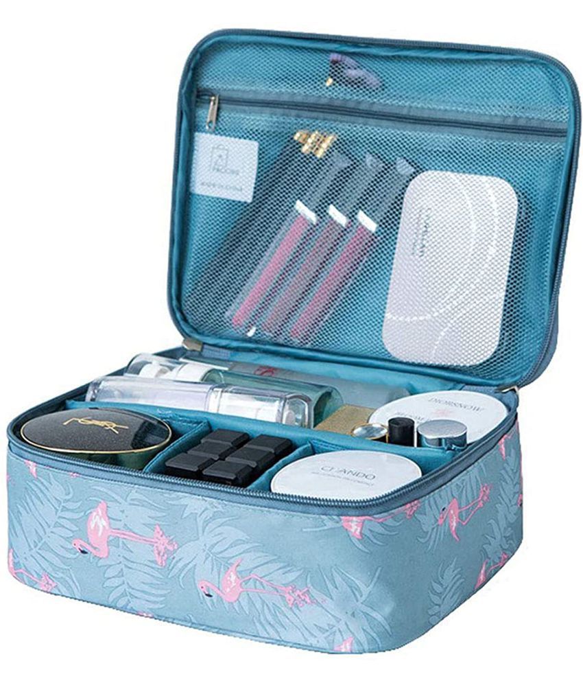     			House Of Quirk Grey Travel Makeup Cosmetic Storage Bags Organizer