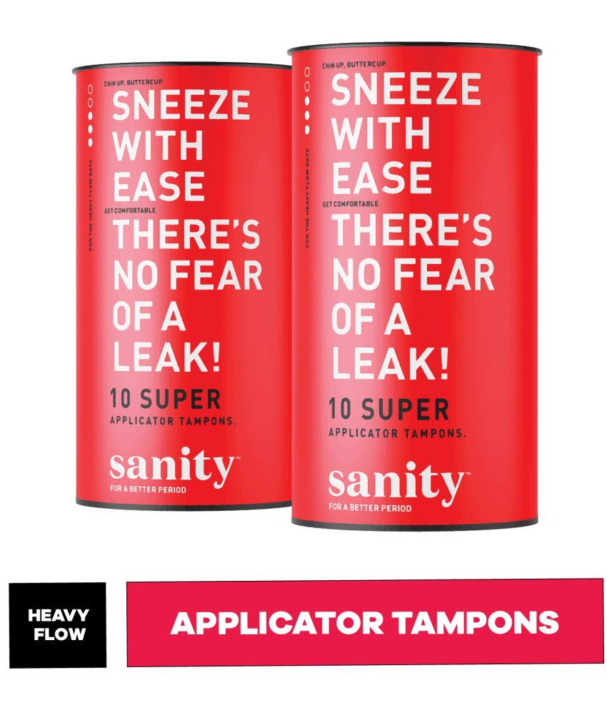     			Sanity Applicator Super Tampons Pack of 20