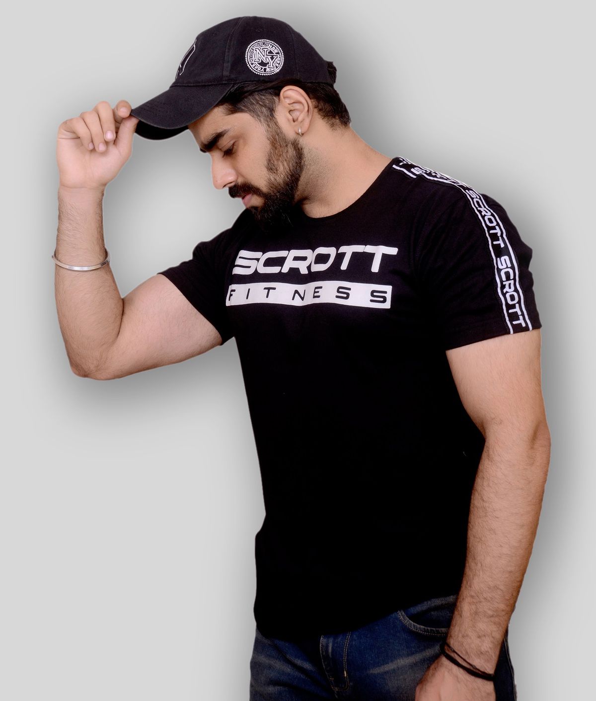 Scrott Merchandise - Black Cotton Regular Fit  Men's T-Shirt ( Pack of 1 )