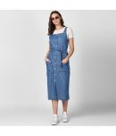 StyleStone Denim Blue Fit And Flare Dress - Single