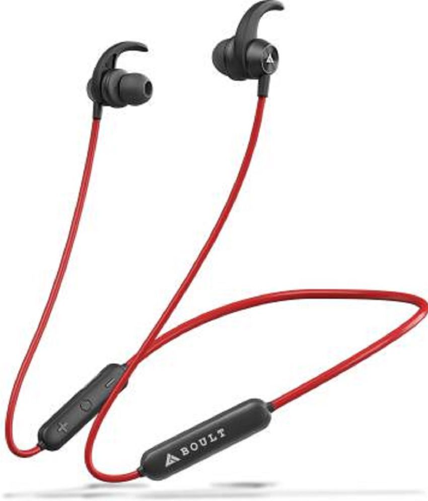 Boult Audio X1-WL Neckband Wireless With Mic Headphones/Earphones Red