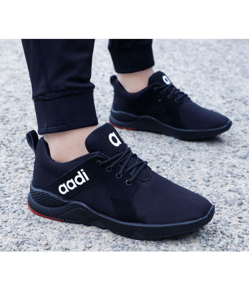     			Aadi Sneakers Black Casual Shoes