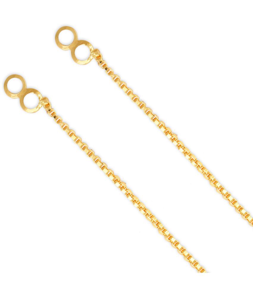     			Vighnaharta 1 one gram gold Plated alloy Kanchain Ear chain kanoti ear Cuff Ear to Ear Chain for Women and Girls- (VFJ1026KC)