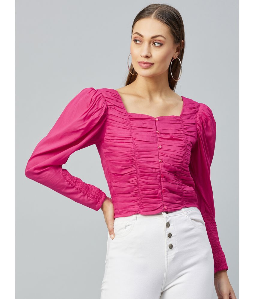     			Rare - Pink Cotton Women's Regular Top ( Pack of 1 )