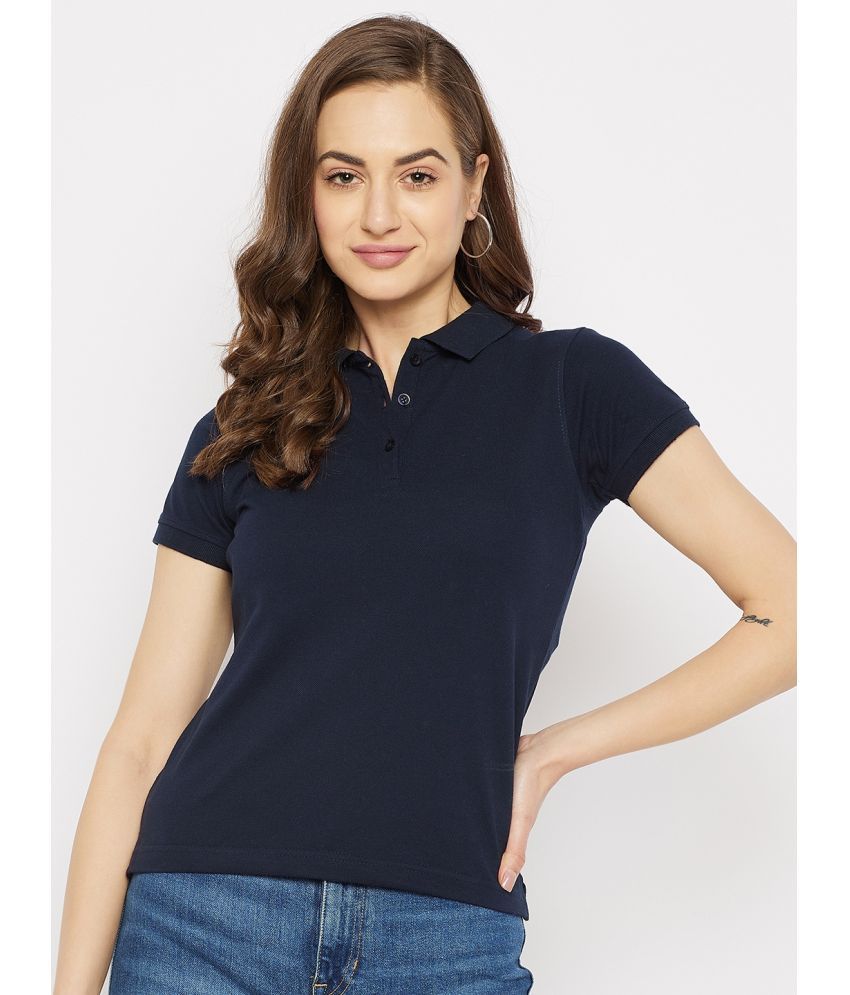     			HARBOR N BAY Cotton Navy Polos - Single